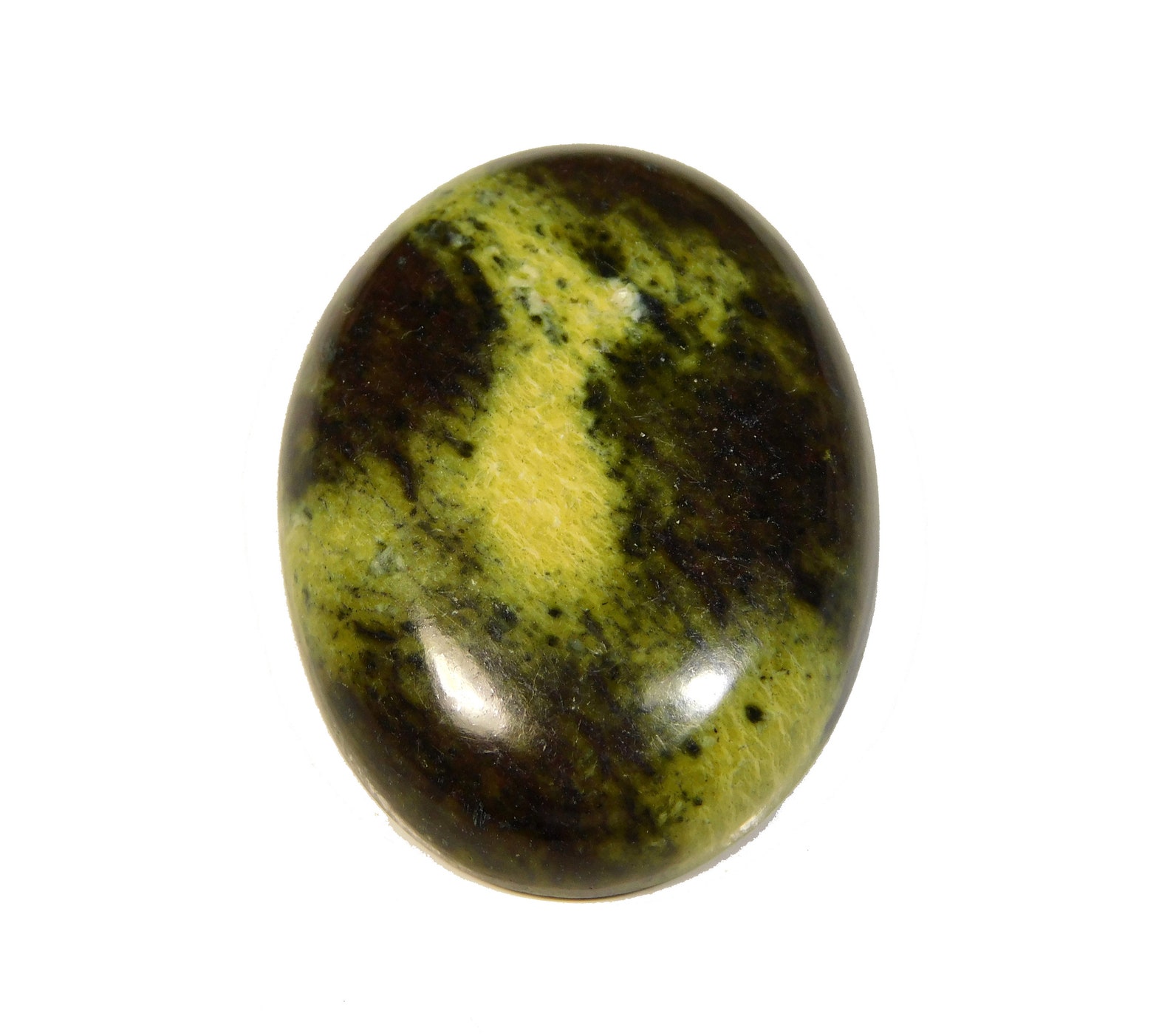 YELLOW SERPENTINE CABOCHON Natural Stichtite Serpentine Oval Etsy