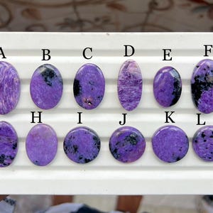 Natural Charoite cabochon Purple Charoite Gemstone Purple Stone Charoite Cabochon Both Side Polished Charoite Stone Jewelry Making