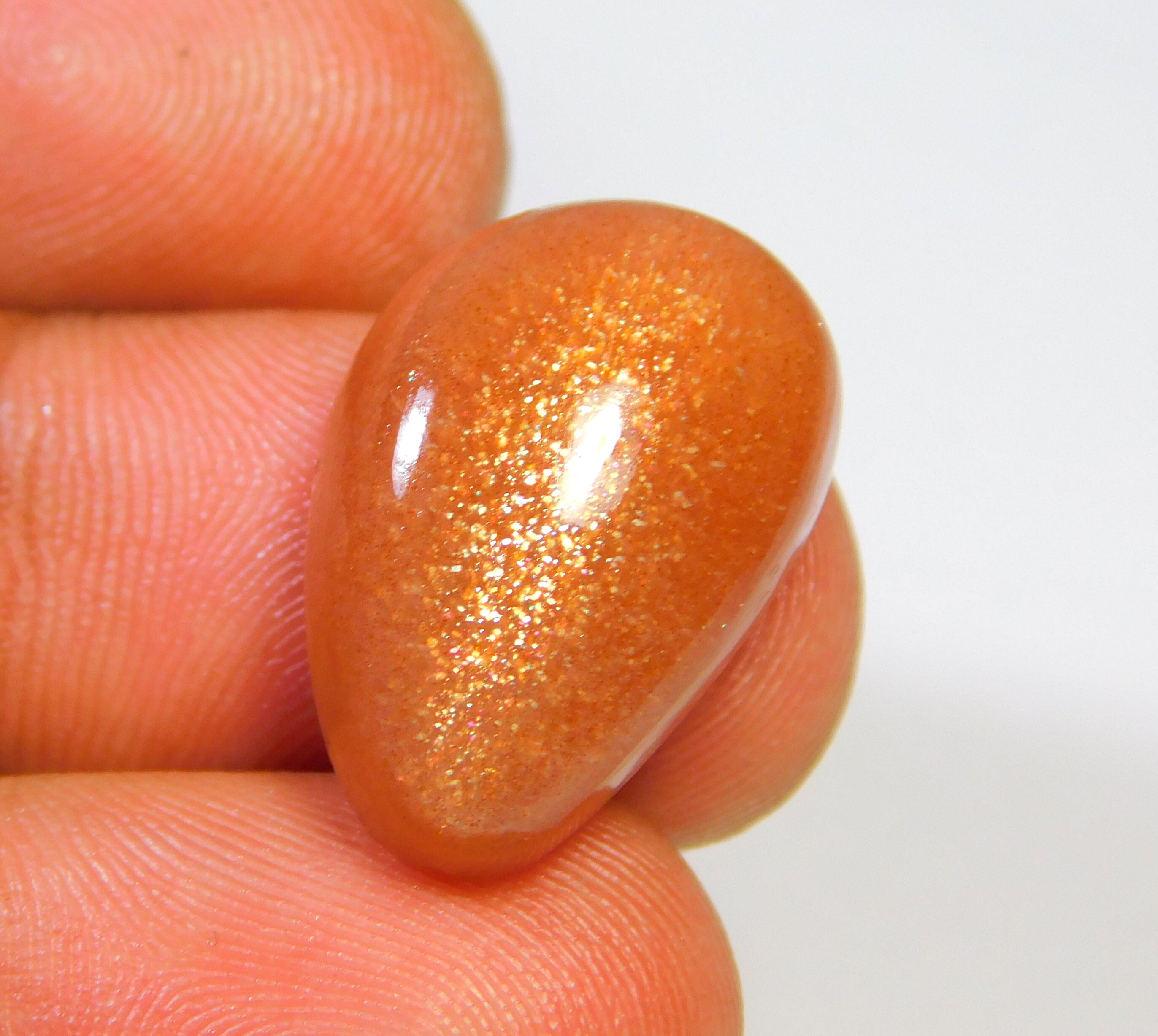 Peach Moonstone Cabochon Natural Moonstone Fire Fancy Loose Etsy