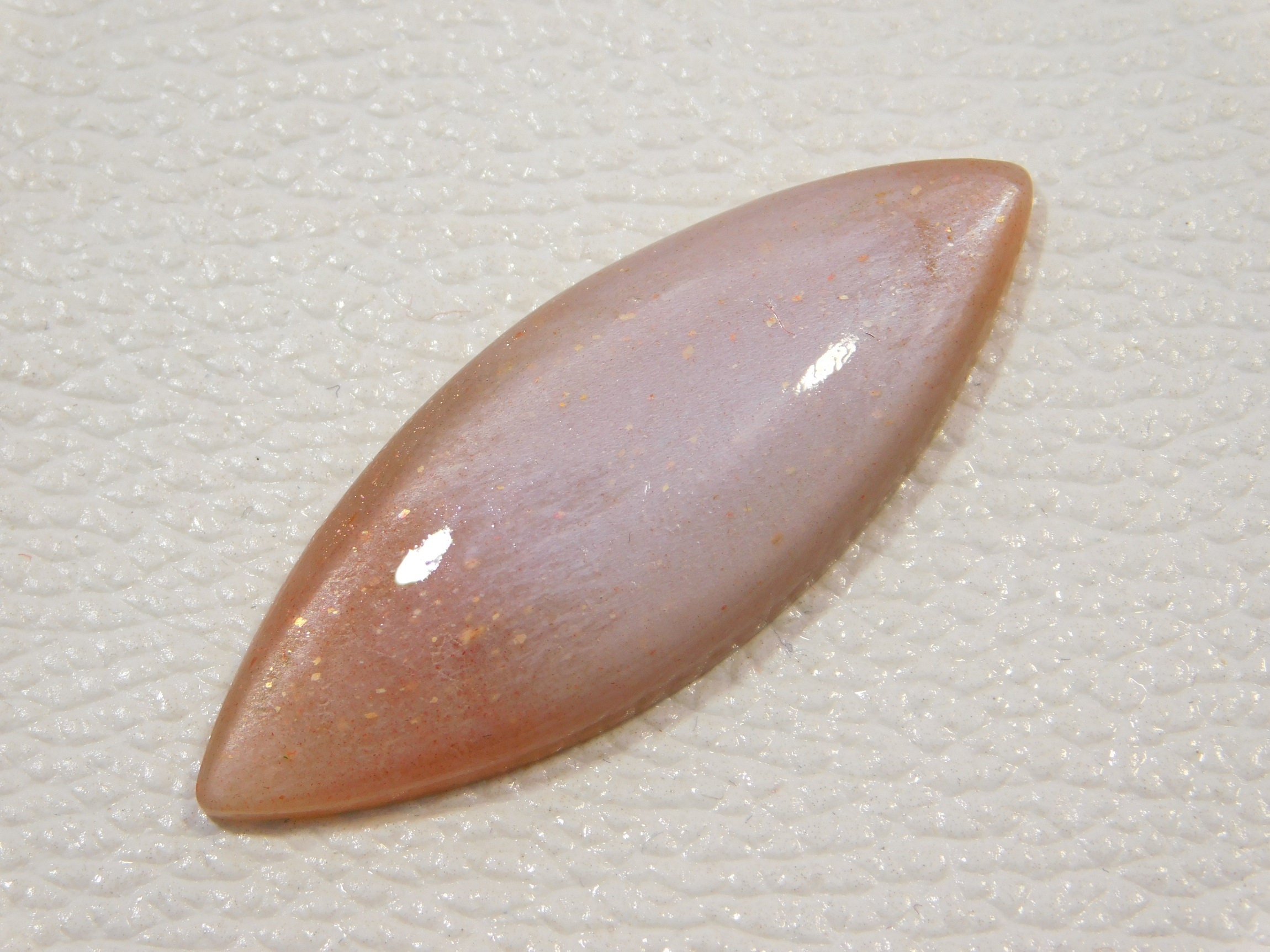 Natural Peach Moonstone Gemstone Smooth Polished Silky Etsy