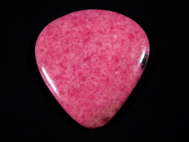 76.Ct Top Quality Natural Pinkish Rhodonite Pear Cabochon 38x35x5Mm Approx Loose Gemstone Pendant Size Jewelery Making Handmade Gemstone