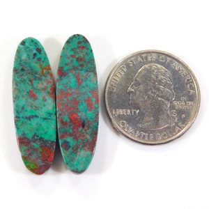 Pendentif Chrysocolle Sonora 32 Carats - Cabochon Naturel Du Mexique - Neuf Avec écrin