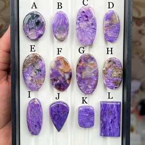 Natural Charoite cabochon Purple Charoite Gemstone Purple Stone Charoite Cabochon Both Side Polished Charoite Stone Jewelry Making