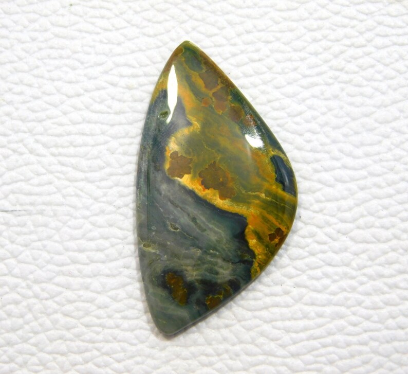 31.00 Ct Natural Skin Ocean Jasper Cabochon Fancy 24x45x4MM Approx Calibrated Loose Gemstone Smooth Polish Best Collection of Ocean Jasper