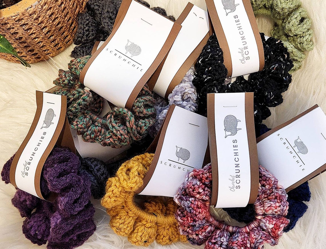 Crochet Hair Tie Crochet Hair Scrunchie Crochet Hair Care Etsy