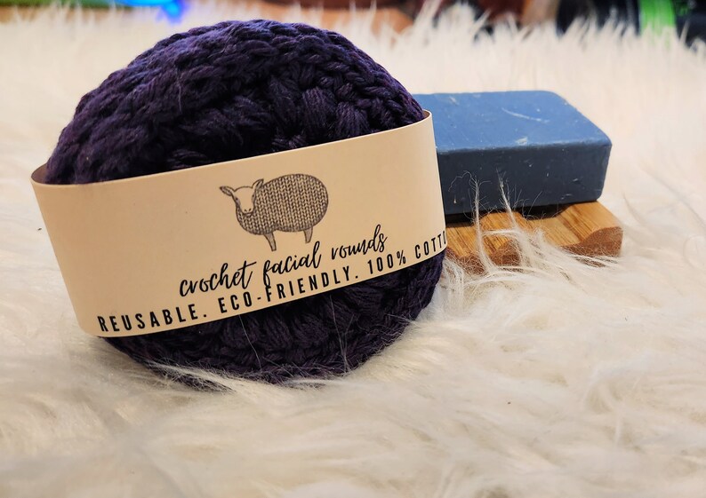 REUSABLE COTTON ROUNDS Zero Waste Reusable Crochet Cotton Etsy