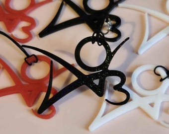 Holographic AO3  Inspired Keychain Archive Of Our Own fanfic fanfiction lgbt charm