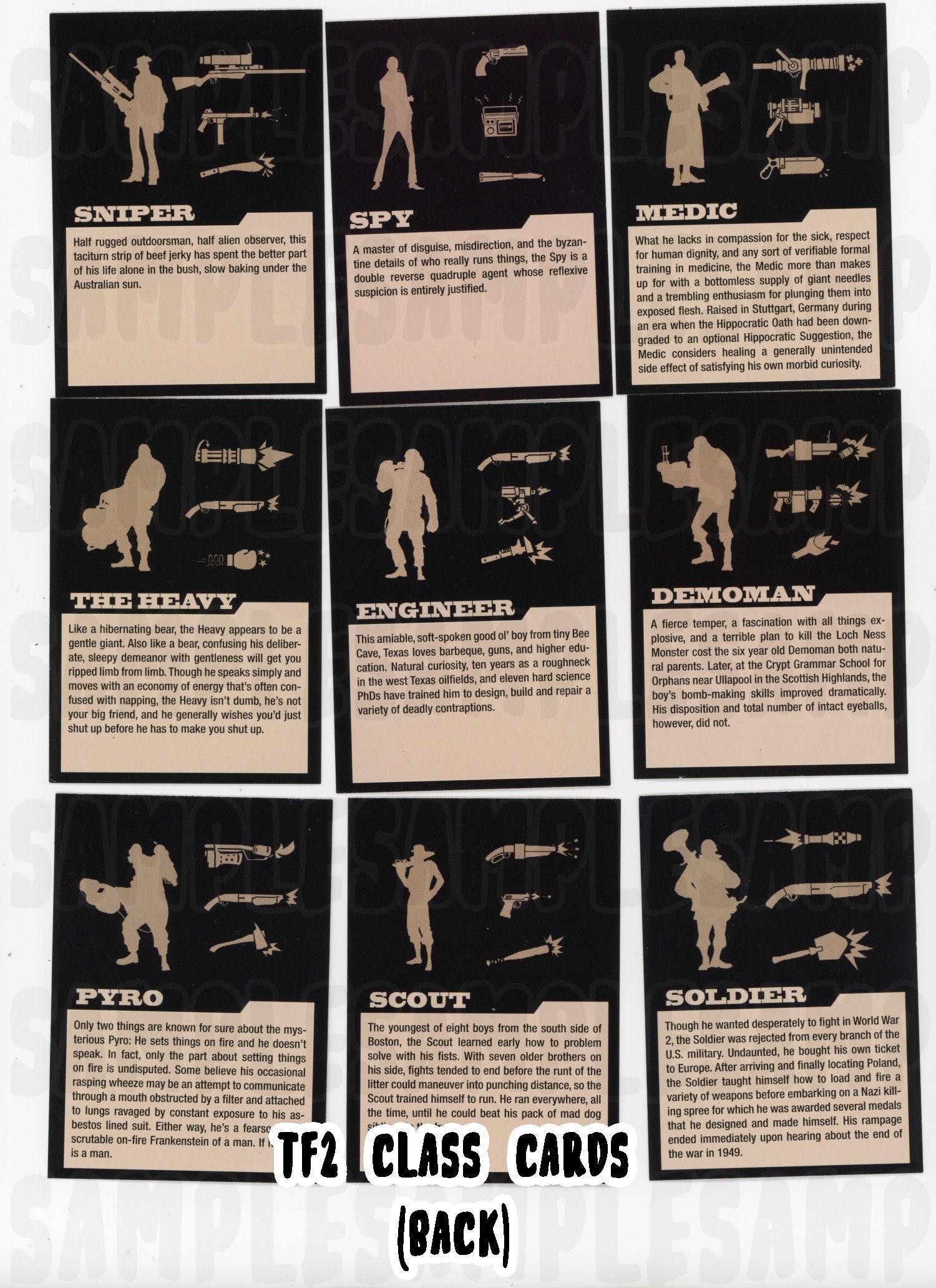 TF2 Team Fortress 2 Ultra Rare Trading Cards 2007 Retro PC Etsy UK