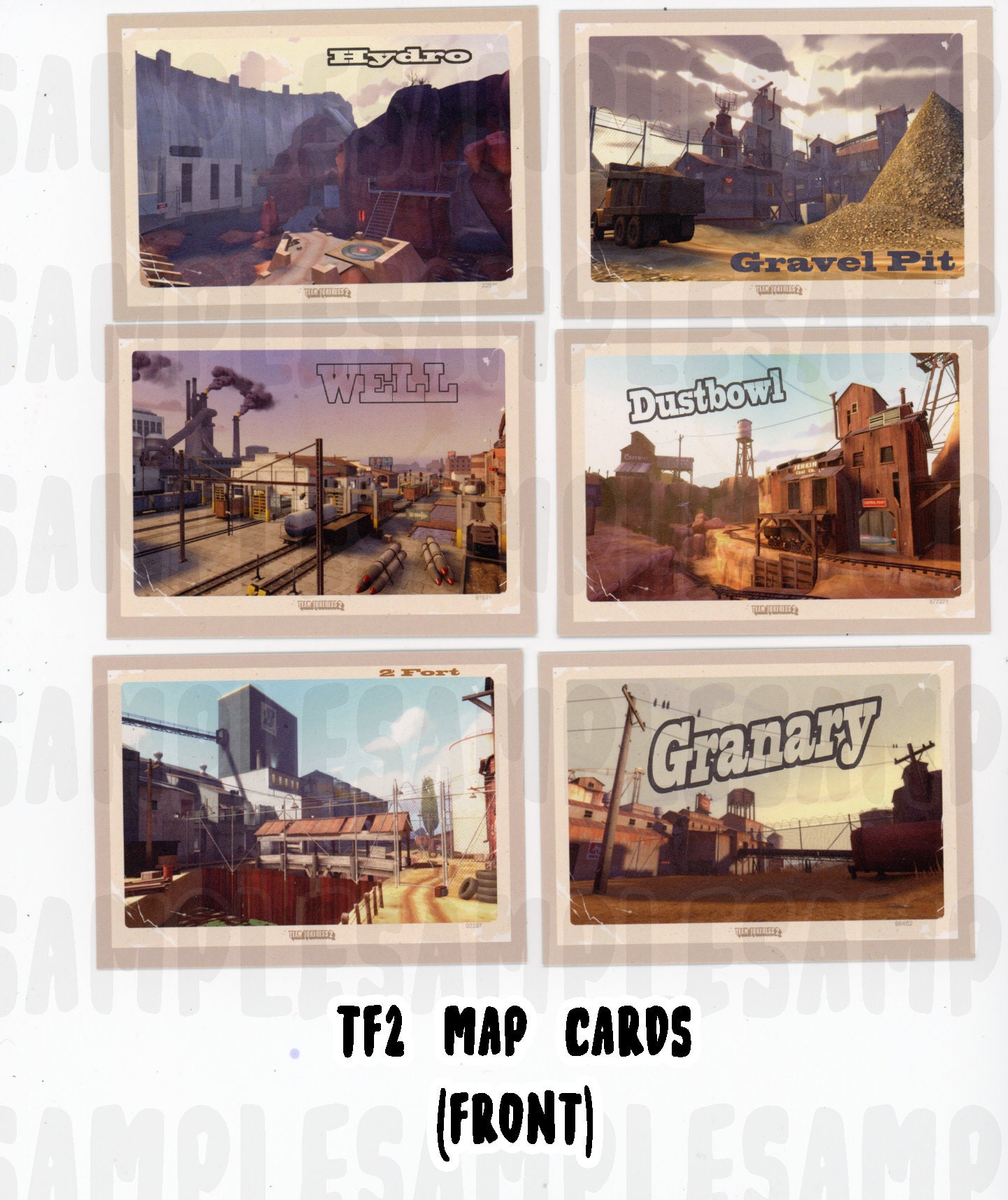 TF2 Team Fortress 2 Ultra Rare Trading Cards 2007 Retro PC Etsy UK