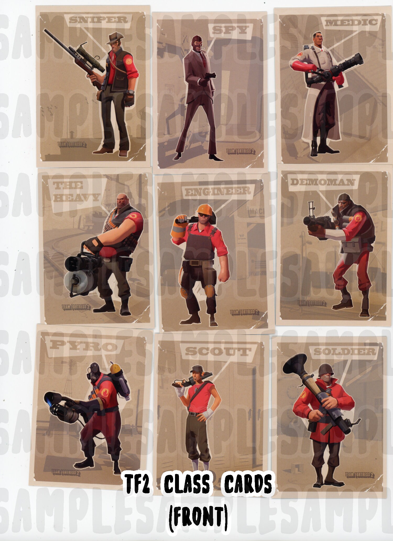 TF2 Team Fortress 2 Ultra Rare Trading Cards 2007 Retro PC Etsy UK