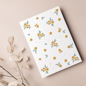 Carte postale « Fleurs » • Peinte à la main • Carte de félicitations anniversaire fête d'été image 3
