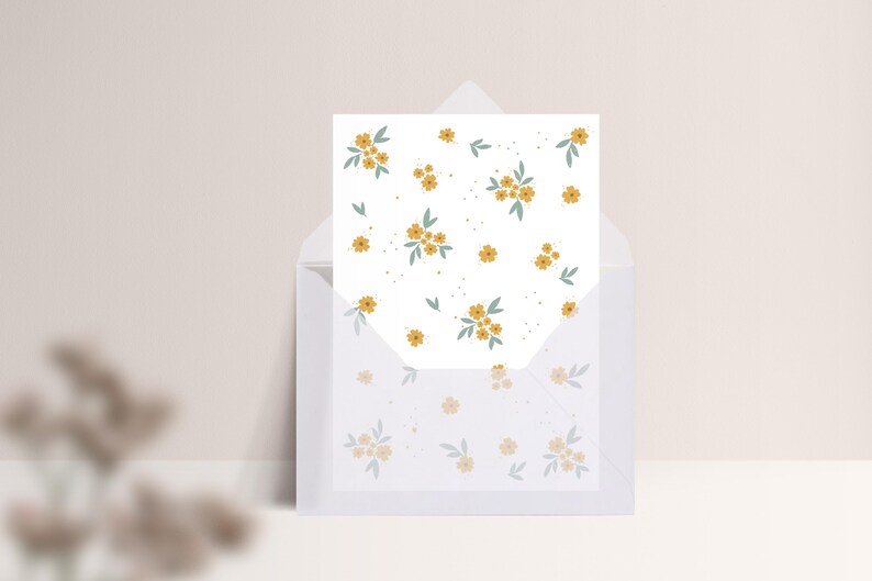 Carte postale « Fleurs » • Peinte à la main • Carte de félicitations anniversaire fête d'été Mit Kuvert Transp.