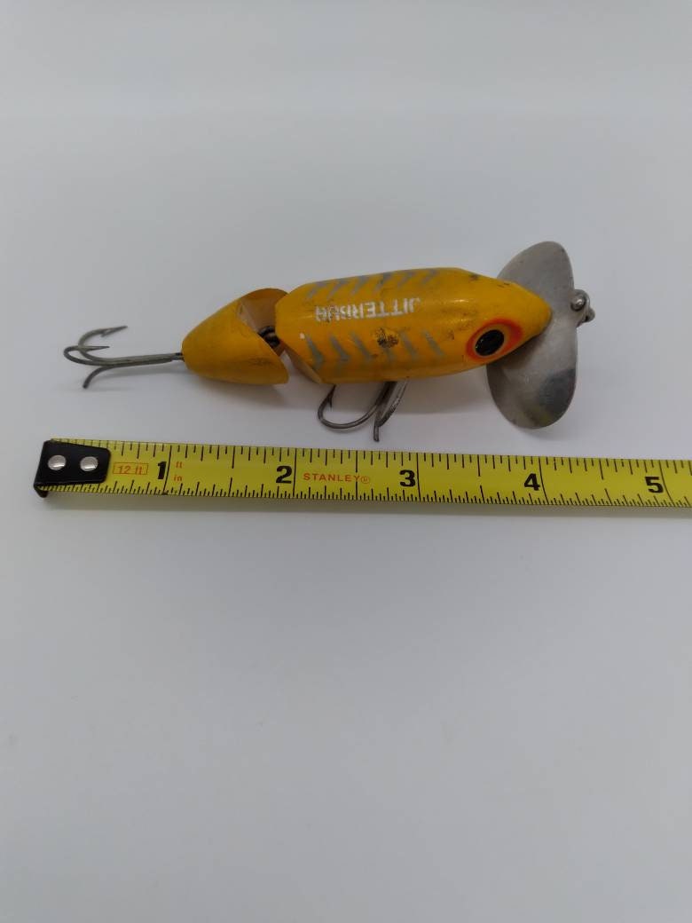 Vintage Jointed Jitterbug Fishing Lure Etsy