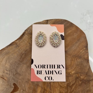 Rose - Indigenous Native Handmade Beaded Pink Earrings
