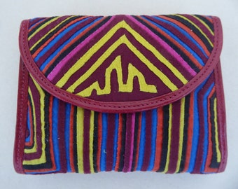 Mola Wallet "Redonda Red-Rainbow"