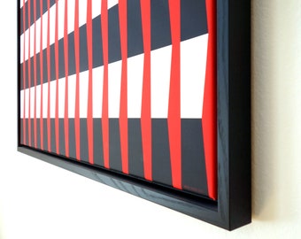 Stampe digitali del grattacielo Telefunken, quadro pop art, arte moderna, arte astratta, motivo geometrico, Berlino