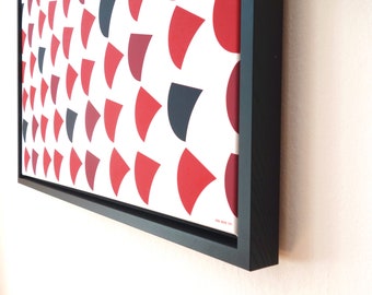 Stampe digitali autunnali, quadri pop art, arte moderna, arte astratta, motivo geometrico, Berlino