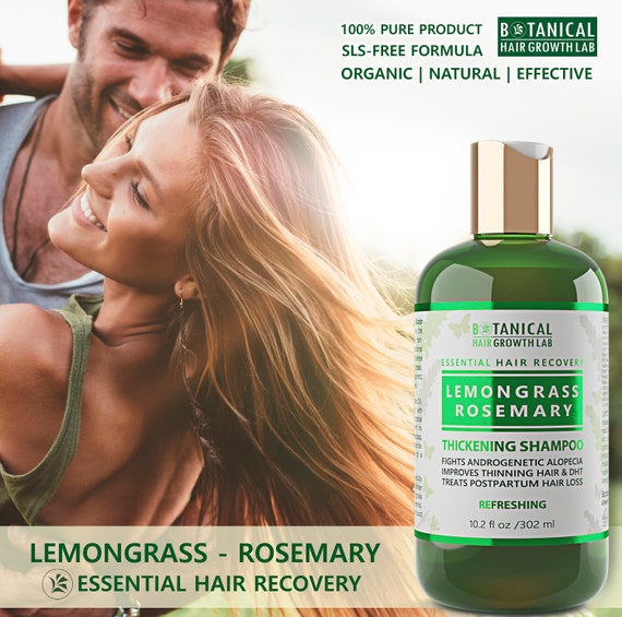 Anti Hair Loss Shampoo Lemongrass Rosemary Organic Etsy
