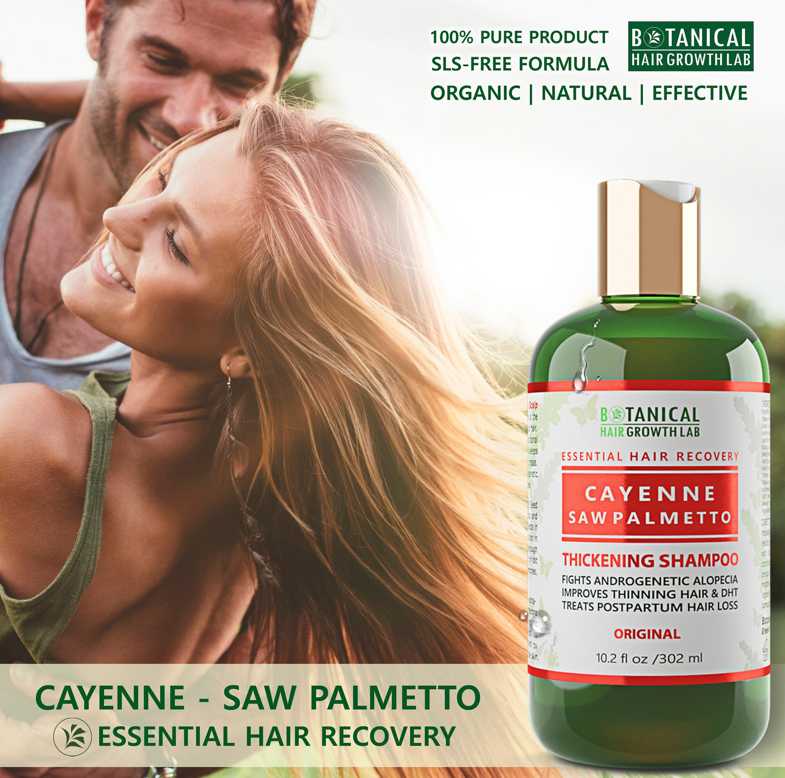 Anti Hair Loss Shampoo Cayenne & Saw Palmetto Organic Etsy