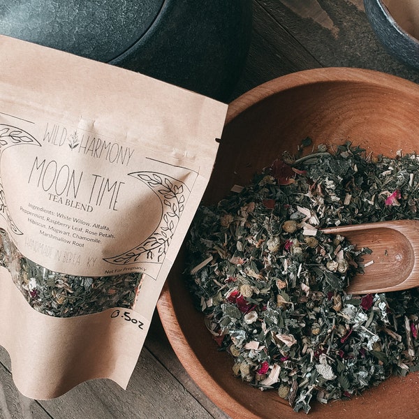 MOON TIME TEA Pms Loose Leaf Tea Herbal Support