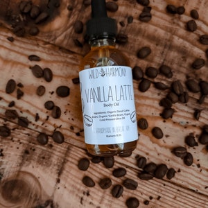 Natural Vanilla and Coffee Bean Body Oil Perfume