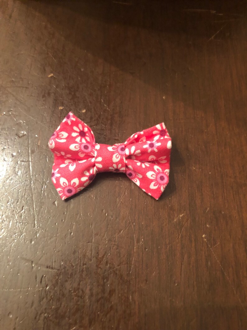 Pink Flower Hair Bow