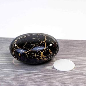 Mini Urn Stone Black 12cm