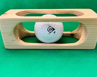 Wooden Golf Ball Cage Puzzle, Novelty Golfer Gift, Father's Day Present