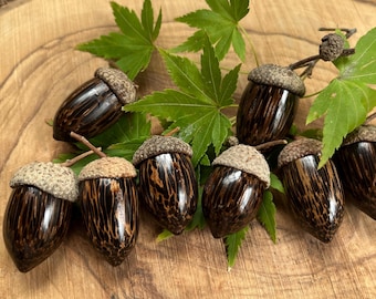 Schwarzes Palmenholz drehte Eicheln, Geschenk zum 5