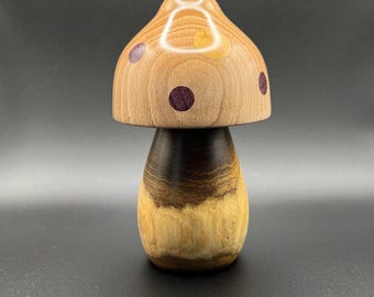 Wood Turned Toadstool, 5th Anniversary Gift, House Warming Gift