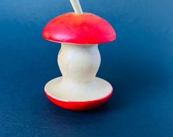 Wooden Apple Core, Wood Turned Fruit, 5th Anniversary Gift