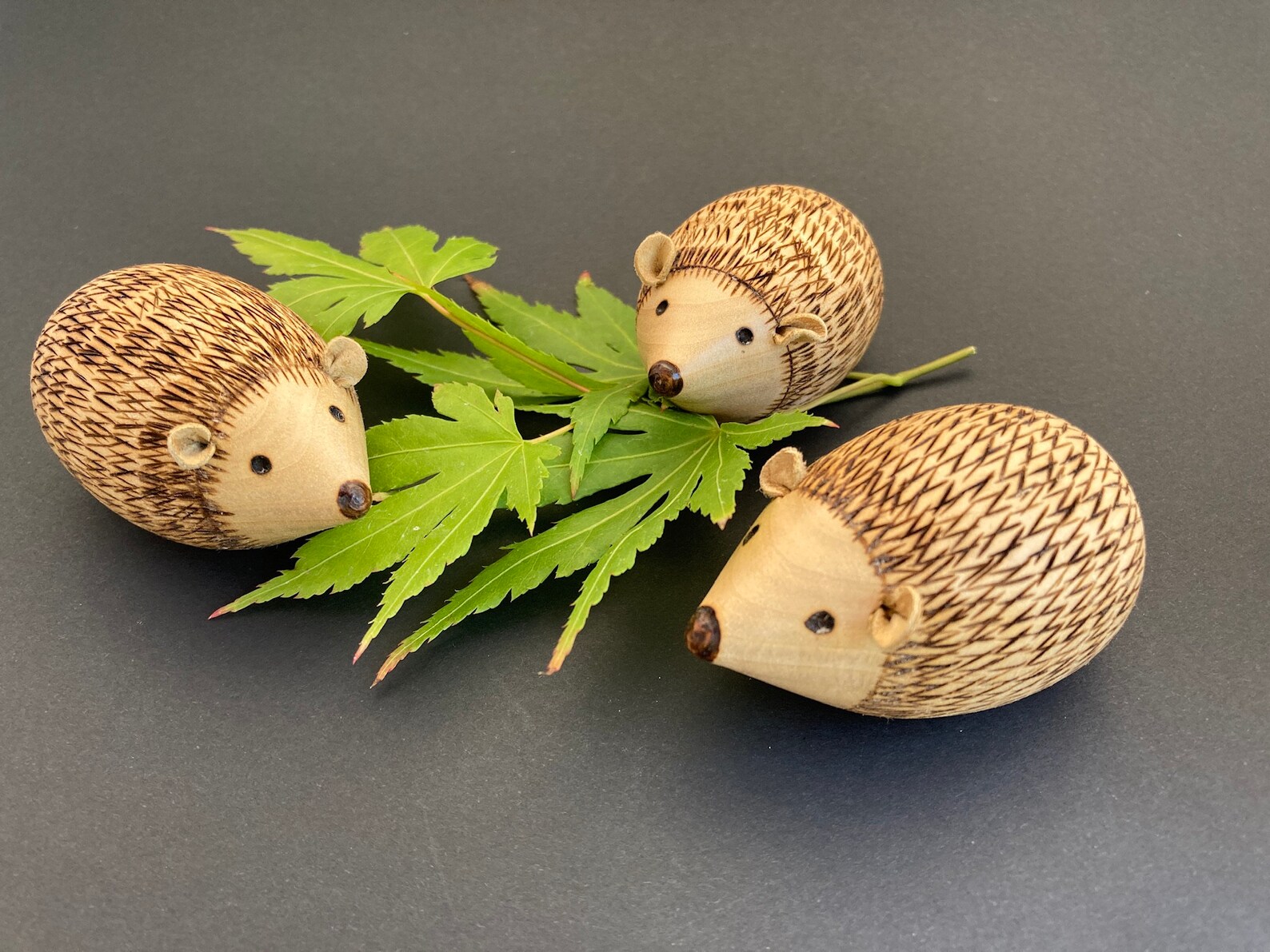 Wood Turned Hedgehogs Fridge Magnets Wooden Gifts | Etsy