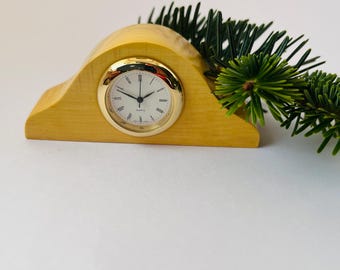 Wood  Miniature clock, Handmade WoodCrafts, House Warming Gift