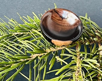 Ebony Wood Turned Bowl, Wood Lovers Gift, Rare Wooden Gift