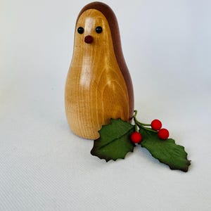 Gedraaide pinguïn, kerstornament, cadeau 5e verjaardag