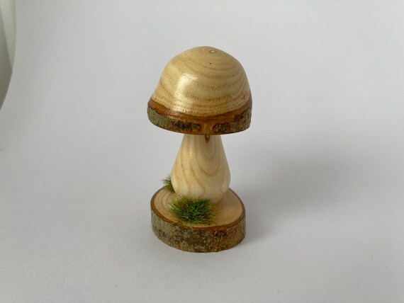 Wood Turned Toadstool, 5th Anniversary Gift, Mothers Day Gift, Wood Ornament - Etsy