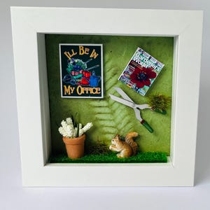 3D Box Rahmen mit Miniaturen, Shadow Box Andenken, Muttertagsgeschenk