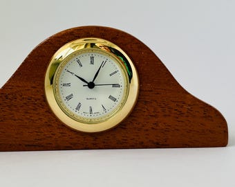 Wood  Miniature clock, Handmade WoodCrafts, House Warming Gift