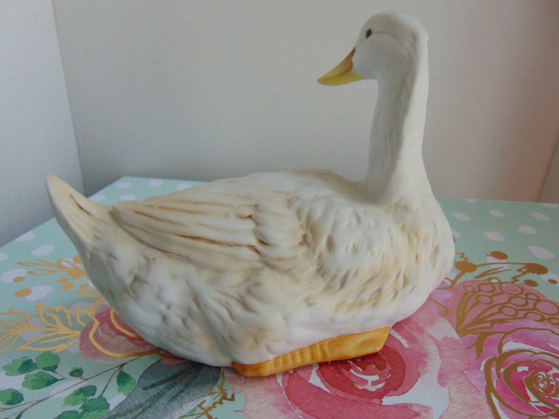 Bisque Porcelain Duck Collector Tailored Tiles Ceramic Ducks Etsy