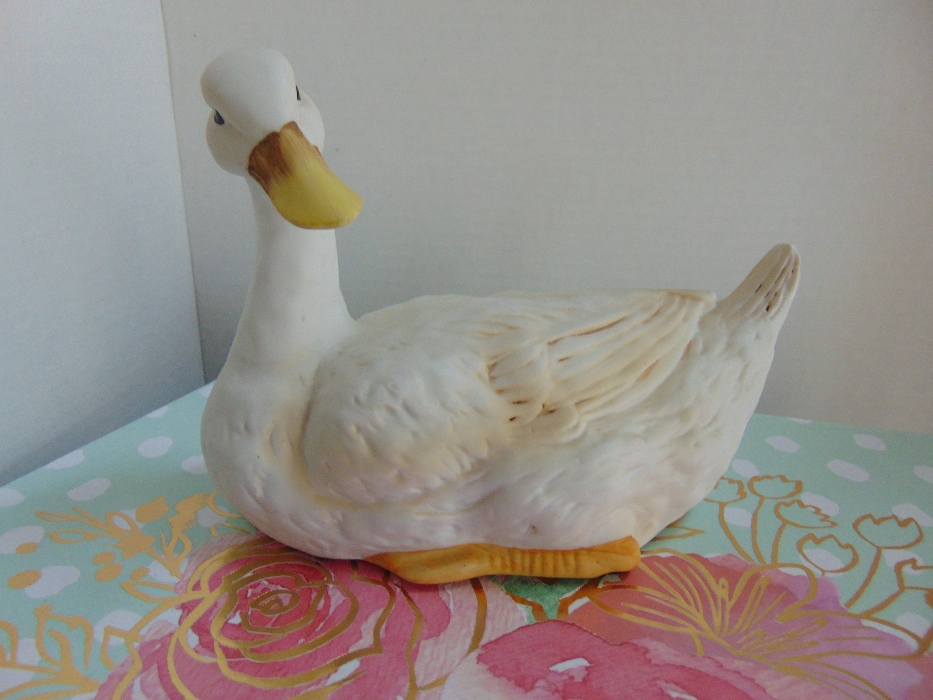Bisque Porcelain Duck Collector Tailored Tiles Ceramic Ducks Etsy