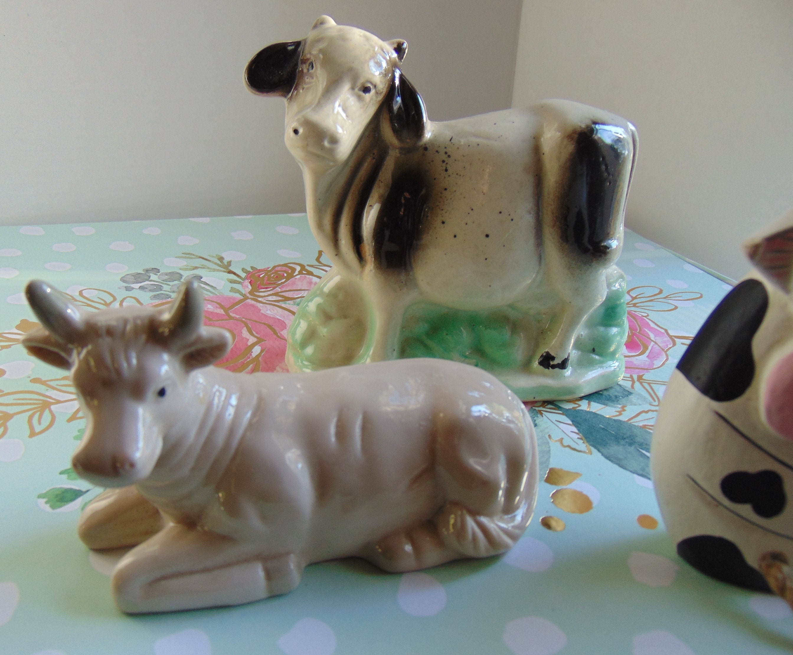 collectible porcelain cows