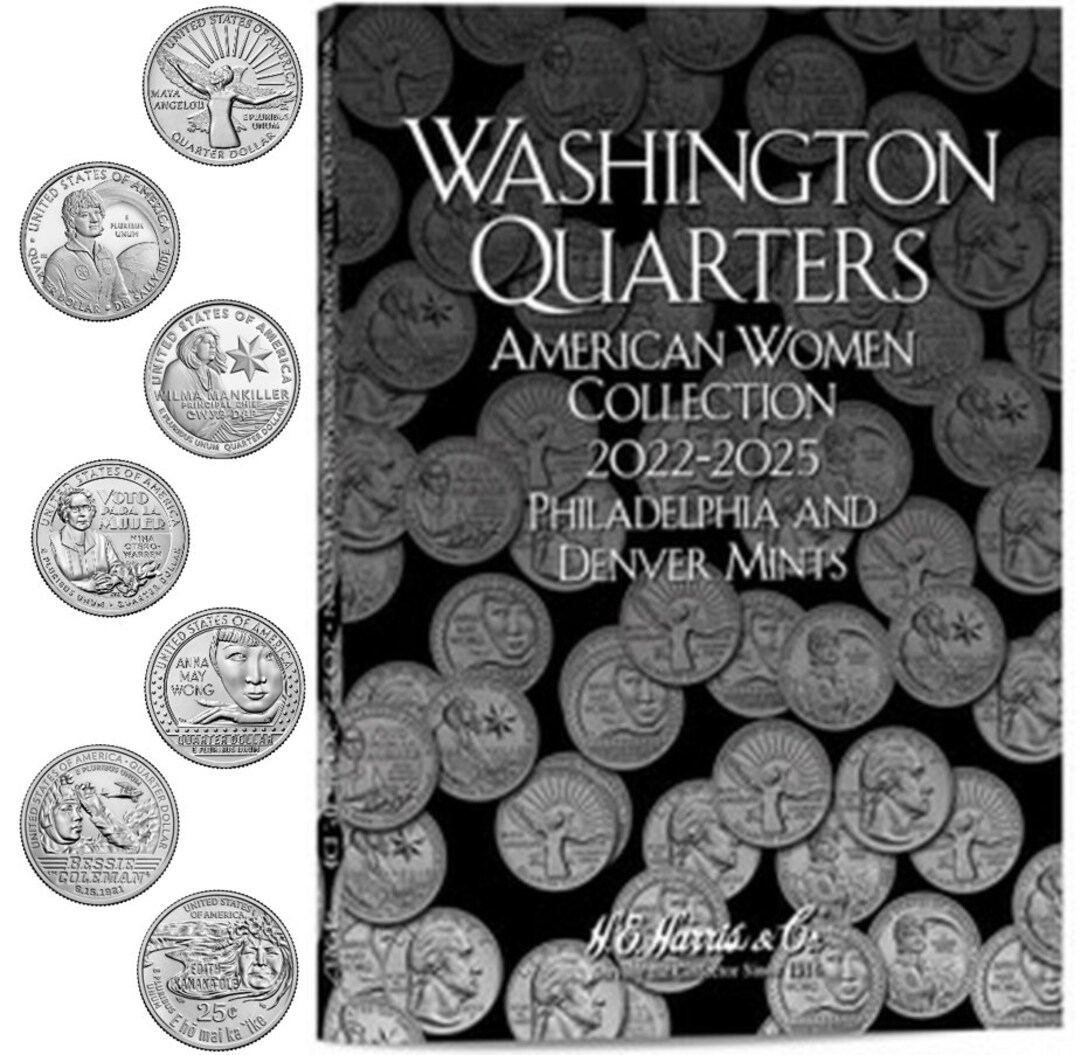 2022 2025 NEW Harris Coin Folder American Women Quarters Set Etsy