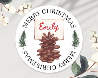 20 personalisierte WeihnachtsgeschenkEtiketten, Familien Weihnachtsaufkleber, Weihnachtsgeschenke Sticker, Weihnachtsgeschenke Aufkleber mit Namen