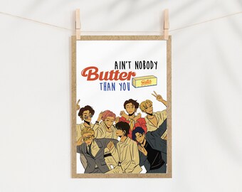 Greeting card,A6,BTS,Funny greeting cards, Birthday, Bts Army, bts merch, Young forever #13.19