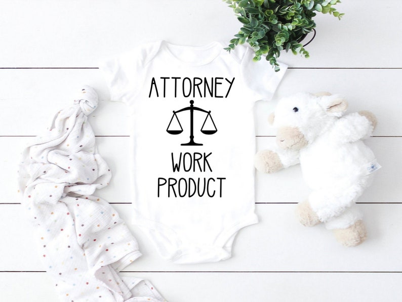 Attorney Work Product Onesie Attorney Baby Gift Baby Shower Etsy