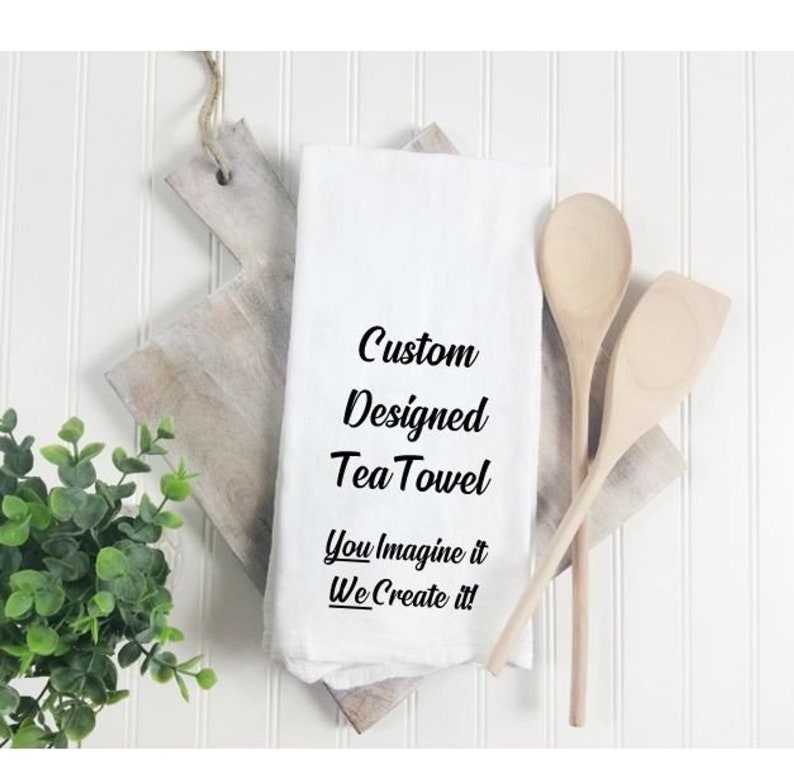 Create Your Own Design Tea Towel Design Your Own Kitchen Etsy