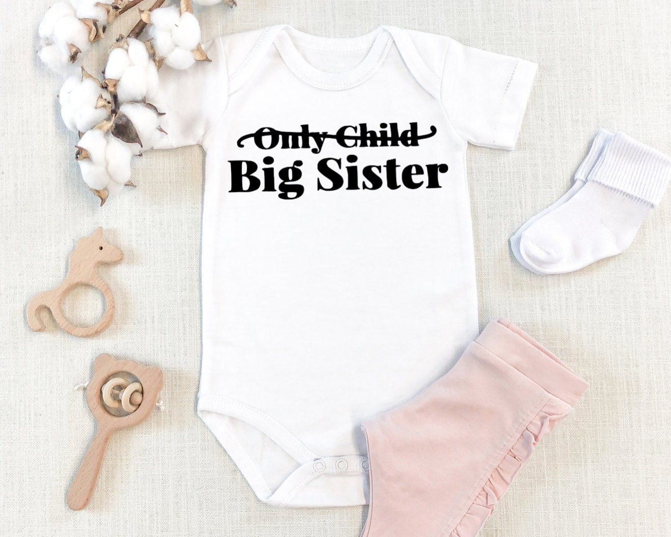 3-6 months Big Sister Baby Clothes Big Sister Announcement Personalized Onesie® Pregnancy Announcement Personalized Onesie® Big Sister Custom Onesie® 