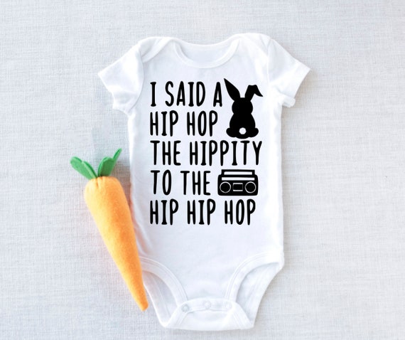 Baby Onesie Hipster Bunny I Said A Hip Hop Easter Onesie
