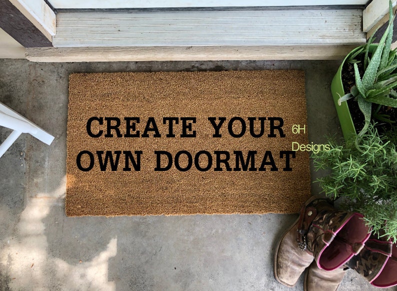 Create Your Own Doormat Idea Housewarming Gift Grateful Gifts Grandmother