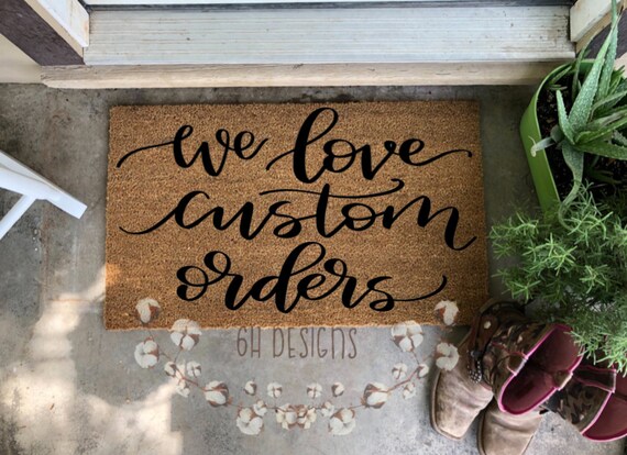 Custom Doormat Personalized Gift Create Your Own Doormat Etsy